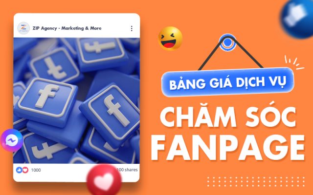 Bảng giá dịch vụ chăm sóc fanpag