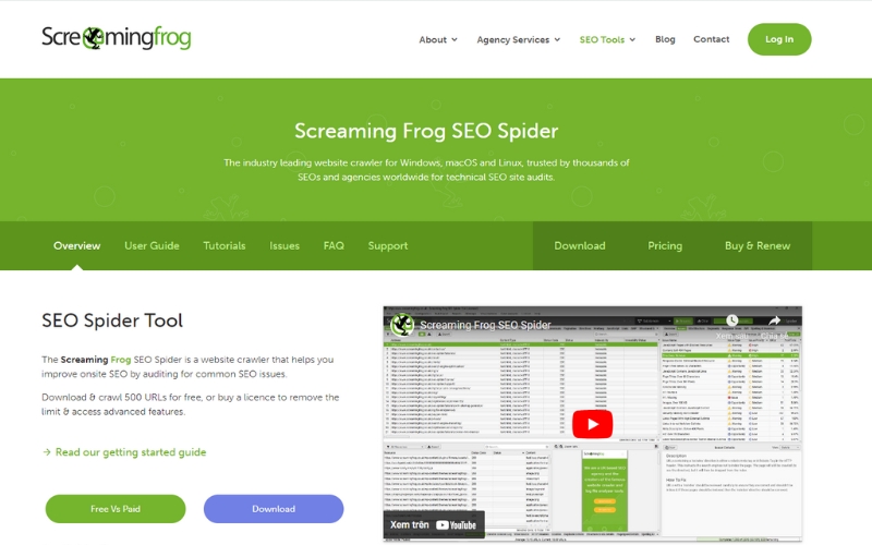 Dùng Screaming Frog SEO Spider để đánh giá SEO Onpage của đối thủ