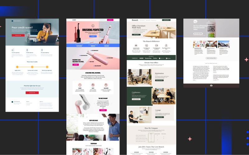 Thiết kế landing page miễn phí tiết kiệm nhưng hiệu quả có thể không cao