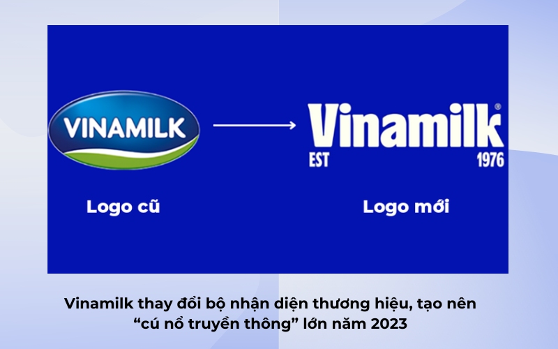 Vinamilk thay đổi bộ nhận diện thương hiệu để thích ứng với sự thay đổi