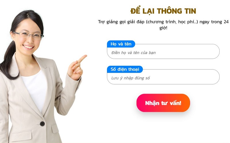 CTA biểu mẫu giúp nhãn hàng lấy được data khách hàng