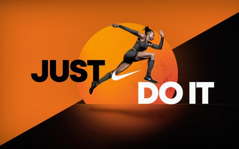 Khẩu hiệu của Nike là “Just do it” thể hiện sự phấn khích, năng động và cá tính