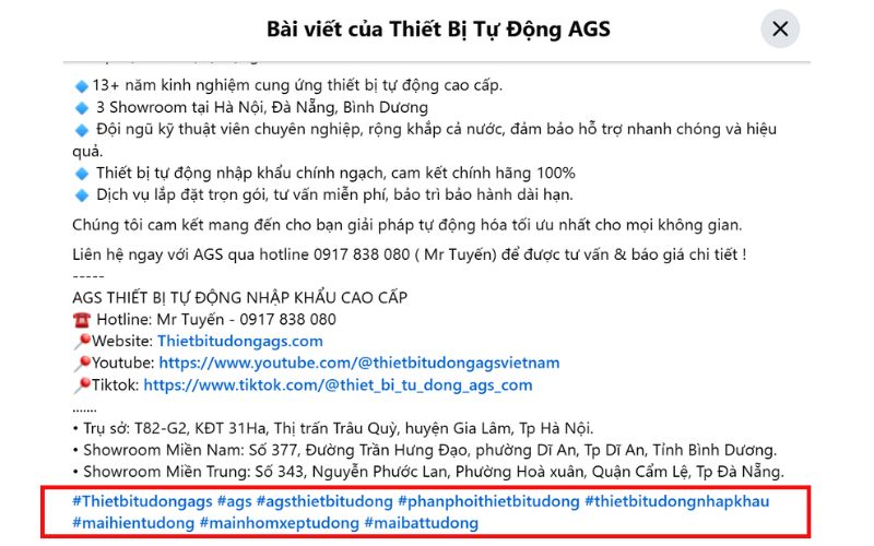 Hashtag giúp tăng nhận diện thương hiệu và kết nối với khách hàng