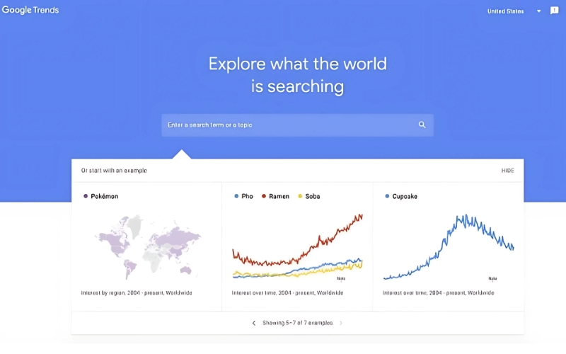 Nắm bắt xu hướng và nội dung đang được quan tâm nhờ Google Trend